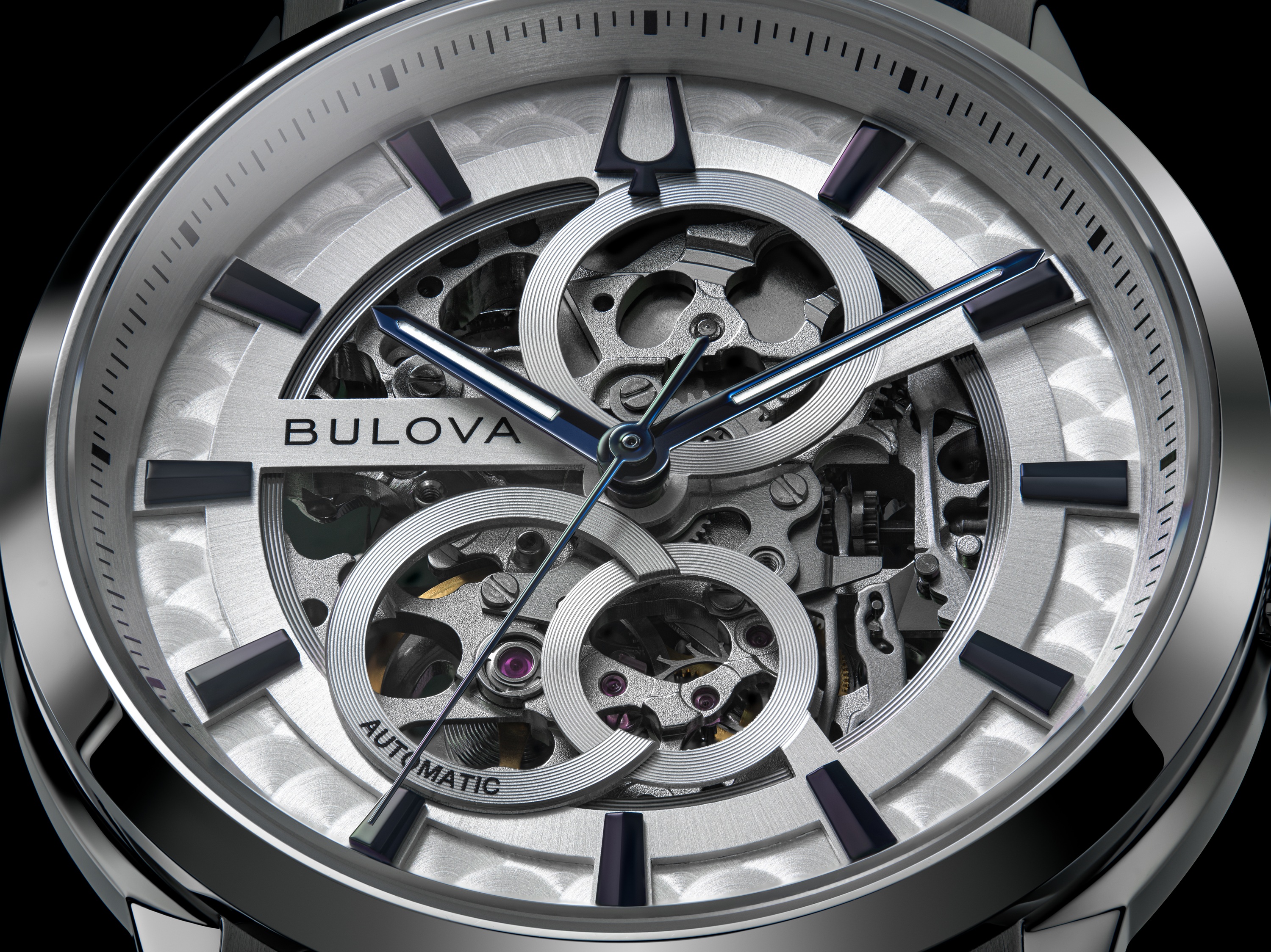 BULOVA 自動巻き時計 スケルトンダイヤル BULOVA（ブローバ） （豪華おまけ有） 腕時計 メンズ 自動巻き