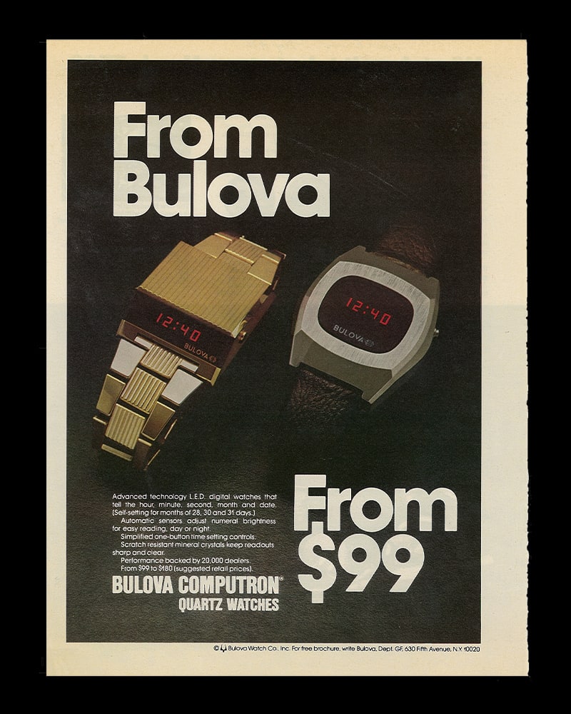 Feature of Computron｜FEATURE｜BULOVA（ブローバ）ジャパン公式サイト