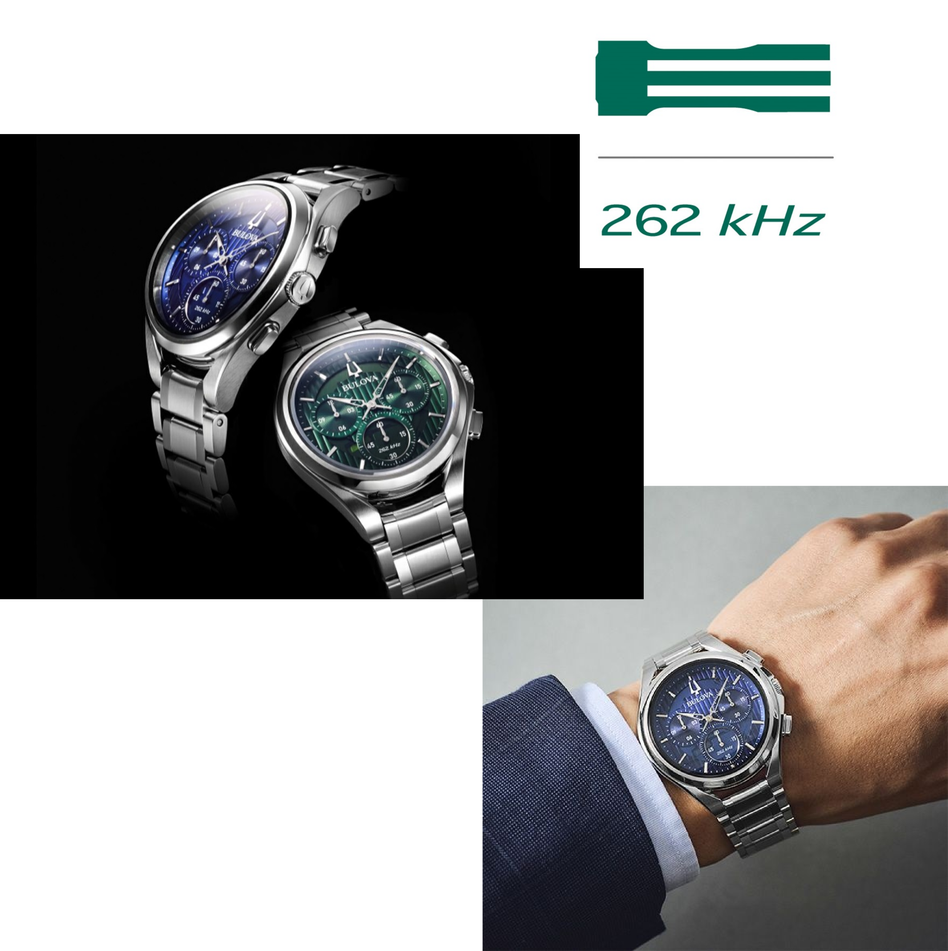 Bulova ブローバ クロノグラフ カーブ スポーツ ステンレス
