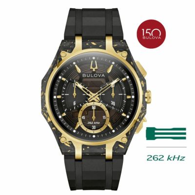 BULOVA ブローバ ブラックラバーストラップ クォーツ　98B142　腕時計 Amazon.co.jp: Bulova ブローバ メンズ 腕時計98B142